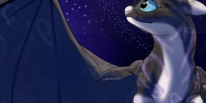 736x1309 Toothless the Night Fury & Light Fury's baby. | How to train your