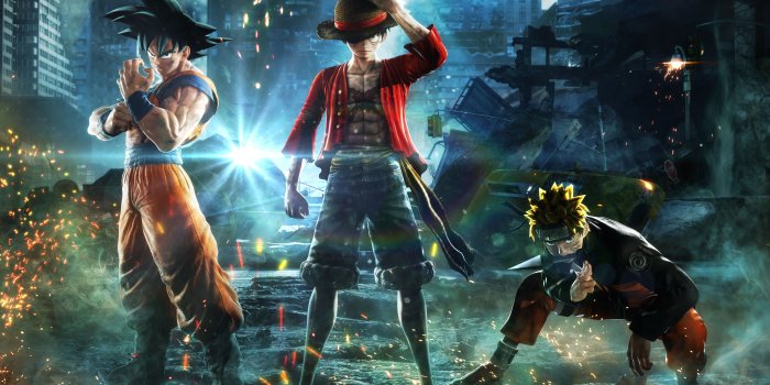 7680x4320 7680x4320 Goku Monkey D Luffy Naruto Jump Force 8k 8k HD 4k