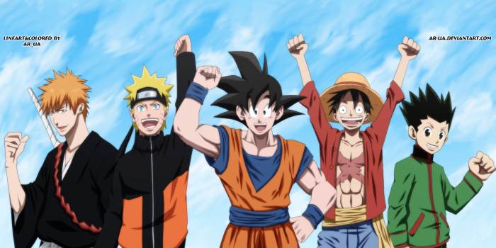 1920x1080 Dragon Ball One Piece Naruto Wallpaper | Anime crossover, Naruto