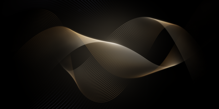 2400x1920 Wallpaper Waves, Golden, Dark, Black, HD, Abstract, #13883