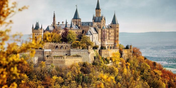 2048x1365 architecture, Building, Castle, Clouds, Tower, Trees, Nature