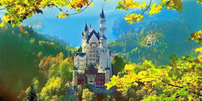 1440x900 Neuschwanstein Castle in Spring Wallpaper and Background Image