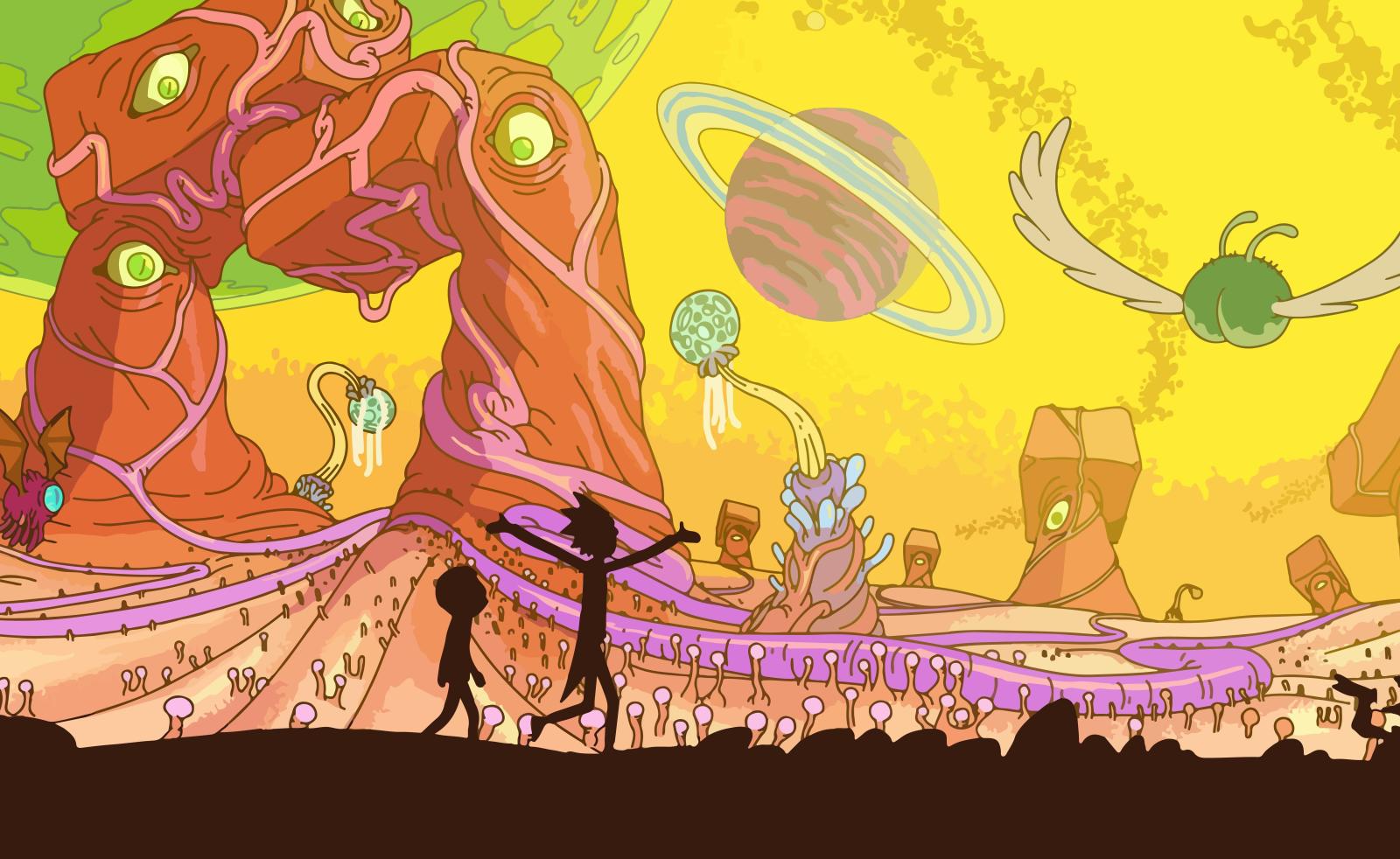 7098x4360 4557362 #space, #Adult Swim, #Morty Smith, #Rick Sanchez