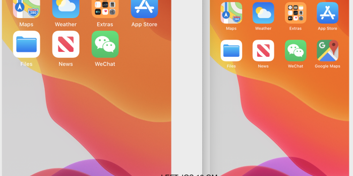 1682x1442 Bug] ? The default wallpaper on my iPhone 7 (iOS13GM) is not as