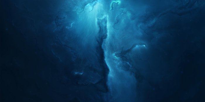 3840x2400 Blue dark nebula HD wallpaper download