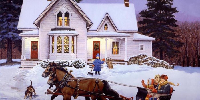 1024x768 Magic Sleigh Ride Wallpapers