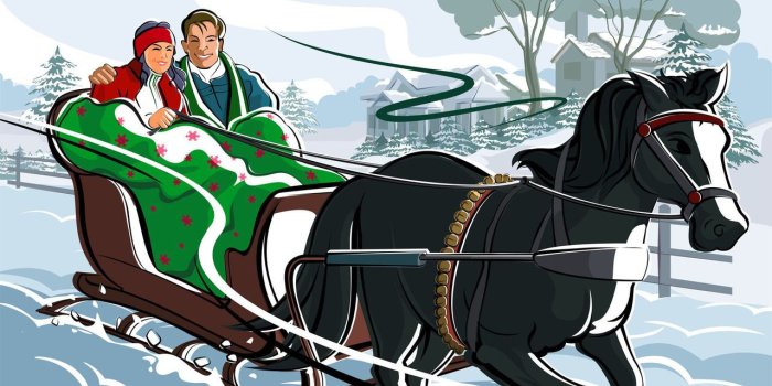 1280x800 Download Sleigh Ride At Christmas Wallpaper – Background Wallpaper HD
