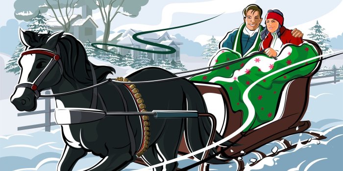 1920x1080 Cartoon Sleigh Ride | CHRISTMAS