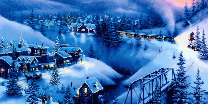 1600x1200 Night In Christmas Town Wallpaper, Night In Christmas Town