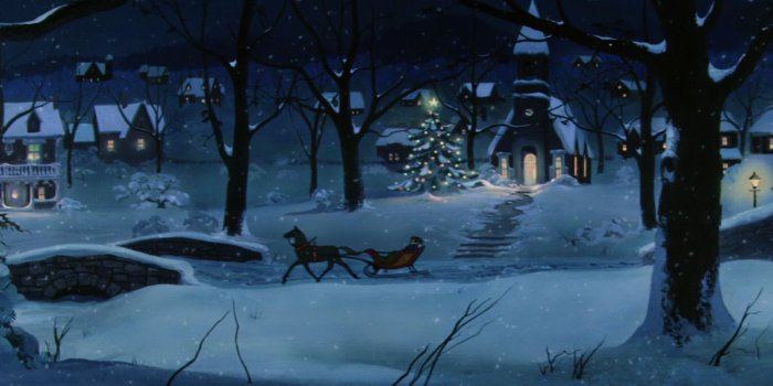 1920x750 Lady and the Tramp (Sleigh Ride) | Lady and the tramp, Disney