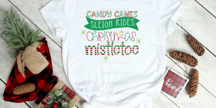 1280x1024 Candy Canes Sleigh Rides Christmas Mistletoe | Sublimation Transfer