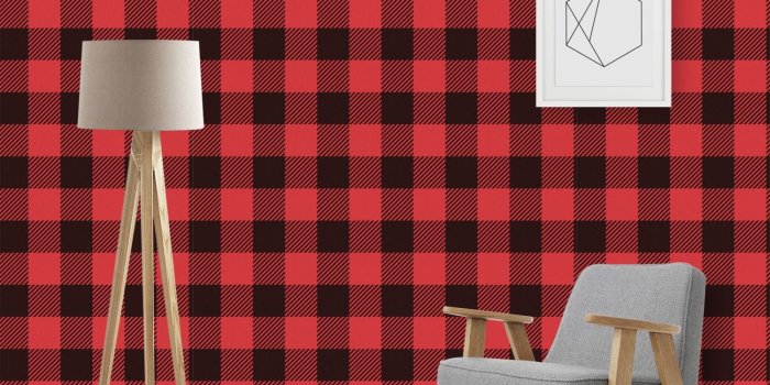 1500x1500 Lumberjack Plaid Wallpaper & Surface Covering - YouCustomizeIt