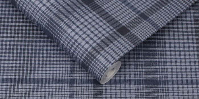 1024x1024 Heritage Plaid Blue Wallpaper | Blue Wallpaper | Graham & Brown