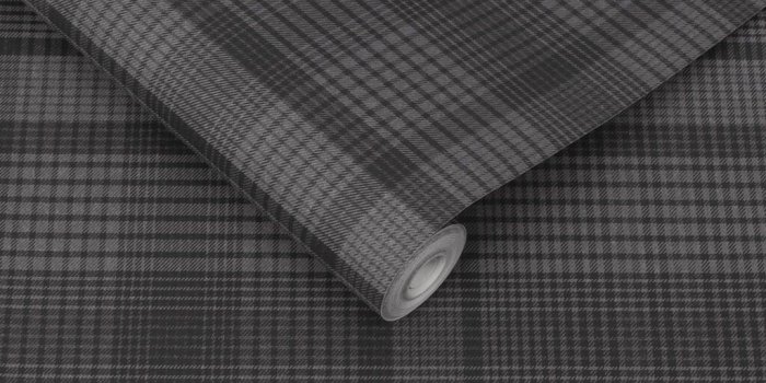 1024x1024 Heritage Plaid Charcoal Wallpaper | Grey Wallpaper | Graham & Brown