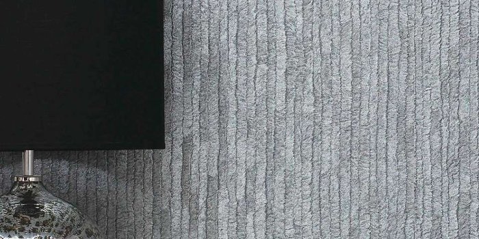 960x960 Bergamo Leather Texture Dark Grey and Silver Wallpaper | Dunelm