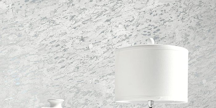 1129x1500 Metallic Cork Inspired Textured Wallpaper. (Grey & Silver