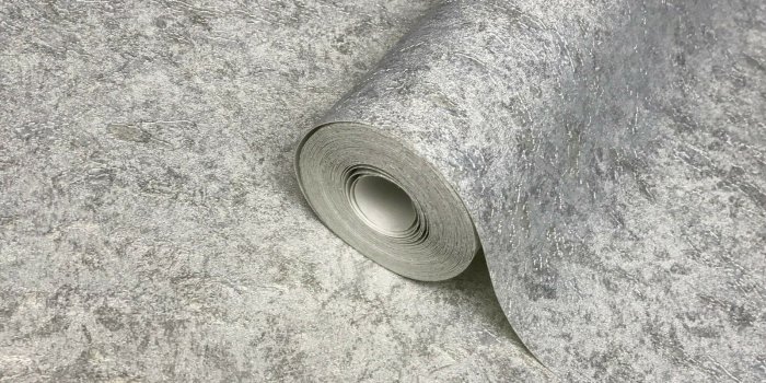 1600x1600 LOT1-20 Wallpaper Gray Modern Silver Plain Textured Wall Coverings