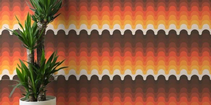 1024x1024 Ebern Designs VitPaneles 70S Wave 27' L x 24