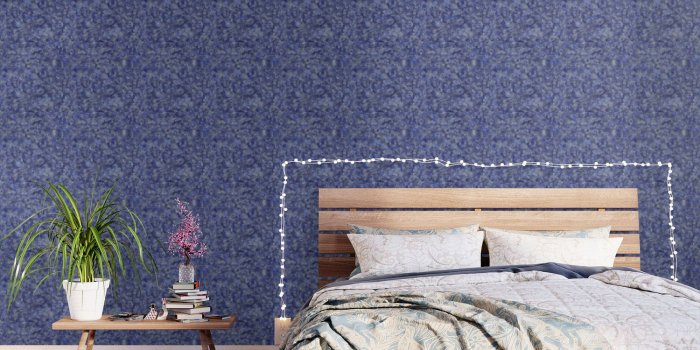 1500x1500 Slate Blue and Steel Silver Gray Unique Bubble Texture Wallpaper