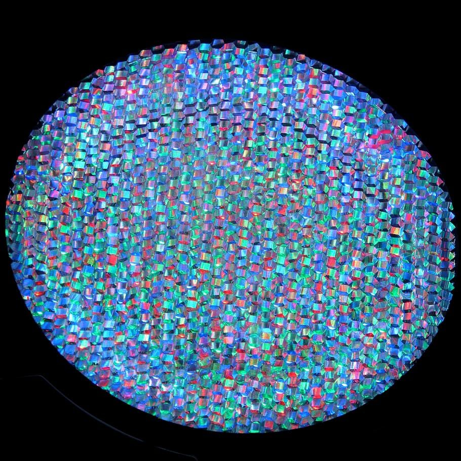 910x910 HD wallpaper: Floodlight, Round, Colorful, Granular, prism