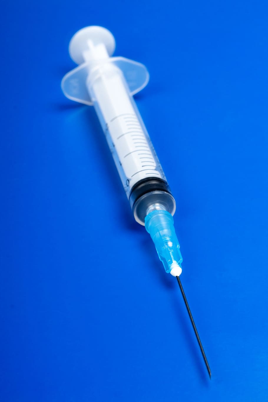 910x1365 HD wallpaper: syringe, injection, needle, medical, blue