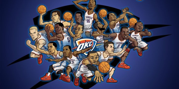 1800x1221 Wu-Tang vs. OKC Thunder | Oklahoma city thunder, Thunder players