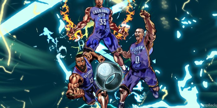 2520x1080 OKLAHOMA CITY THUNDER Basketball Nba G Wallpapers Desktop Background