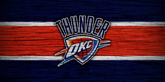 3840x2400 Download wallpapers 4k, Oklahoma City Thunder, NBA, wooden texture