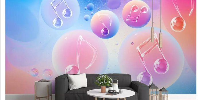 1077x815 3D Custom Wall Papers Home Decor Photo Wallpaper Fashion Music Bar