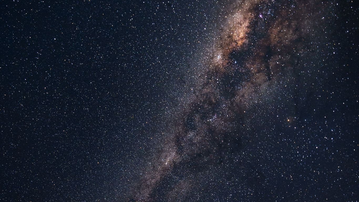 1366x768 Wallpaper Starry Sky, Milky Way, Astronomy, Galaxy - 1080p Milky
