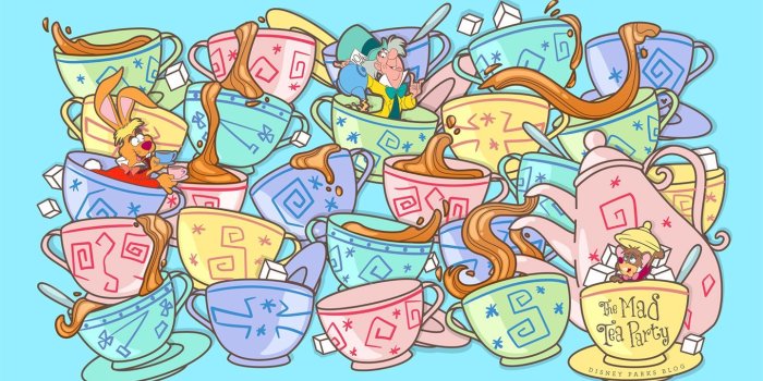 1440x900 45th Anniversary Wallpaper: Mad Tea Party - Desktop | Disney