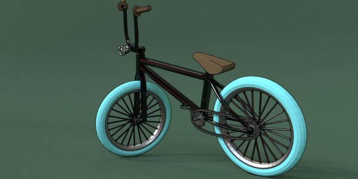 1920x1080 ArtStation - Low Poly Cartoon Bike, Alex Fdez