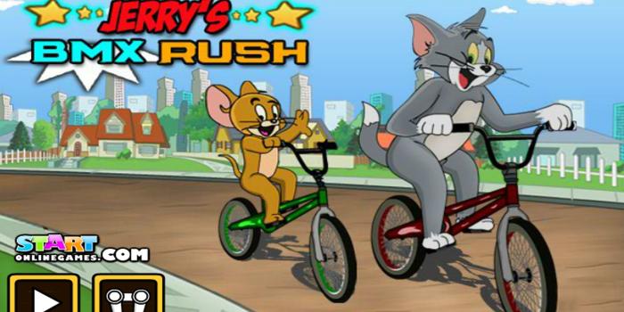 1920x1200 Tom And Jerry Jerry Bmx Rush Cartoon Games Hd Wallpaper 1920x1200