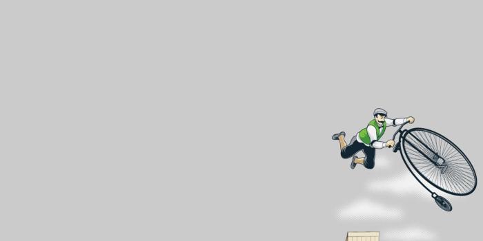 2560x1080 Download wallpaper 2560x1080 bike, stunt, jump, man dual wide