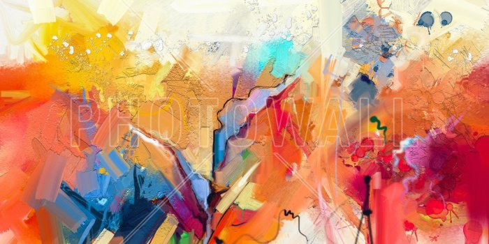 1289x699 Colorful Abstract Painting – wall murals online – Photowall