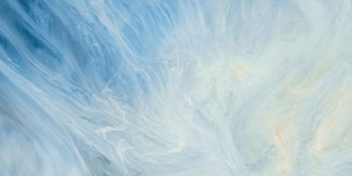 720x1520 Yellow, white and blue abstract painting mobile wallpaper