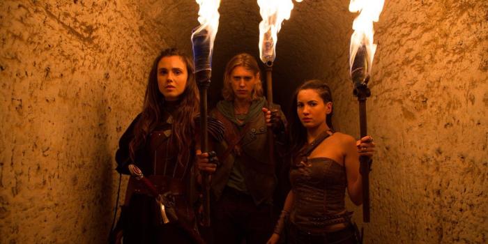 1332x850 Wallpaper sword, woman, man, ken, blade, tv series, guardian, The