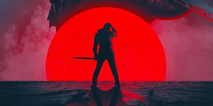 2560x1440 Red Blade HD wallpaper