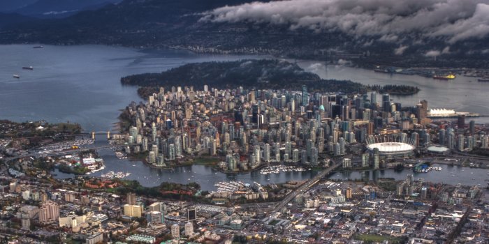 3554x1999 Vancouver Aerial View Ultra HD Desktop Background Wallpaper for 4K