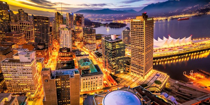 5040x3382 Aerial photography of high rise buildings, vancouver HD wallpaper