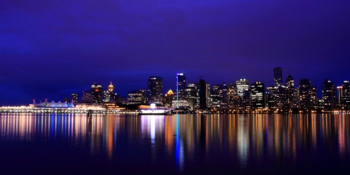 2560x1440 Vancouver At Night Ultra HD Desktop Background Wallpaper for 4K