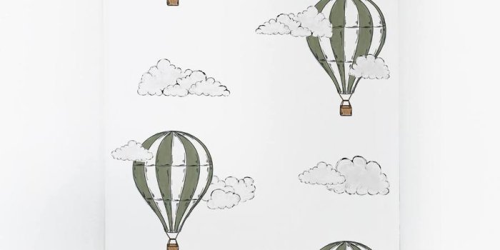 900x900 Wallpaper with green air balloons by Livettes