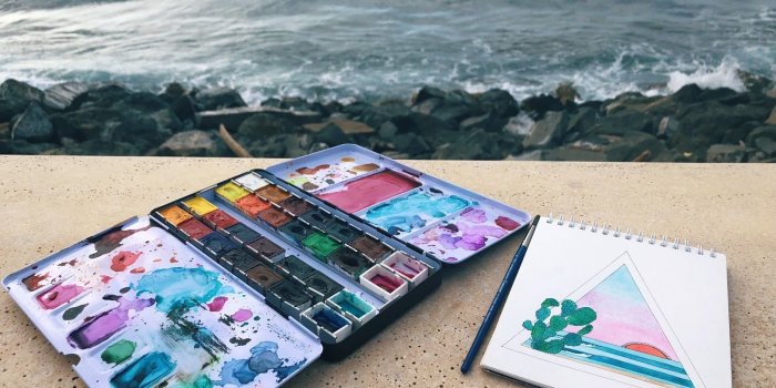 1600x1200 Traveling with Watercolors | The Artsy Boho - Watercolor Art