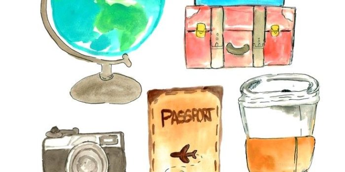 735x1102 29 Travel Clipart watercolor Free Clip Art stock illustrations