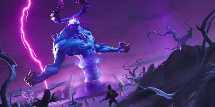 1280x720 Animated Storm King Background : FORTnITE