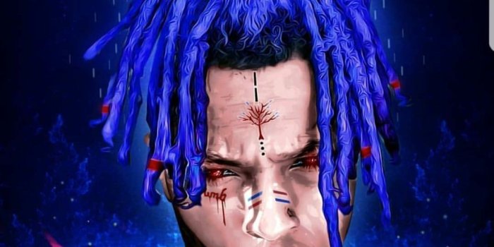 1077x1077 Xxxtentacion Blue Hair posted by John Anderson