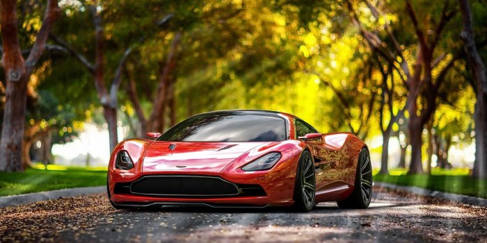 2560x1600 111941 #luxury cars, #leaves, #Aston Martin DBC, #HD wallpaper
