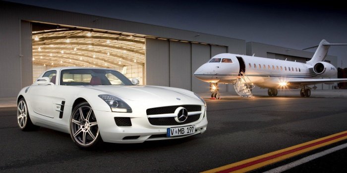 1920x1080 Luxury Car and Jet Wallpaper 49822 1920x1080px