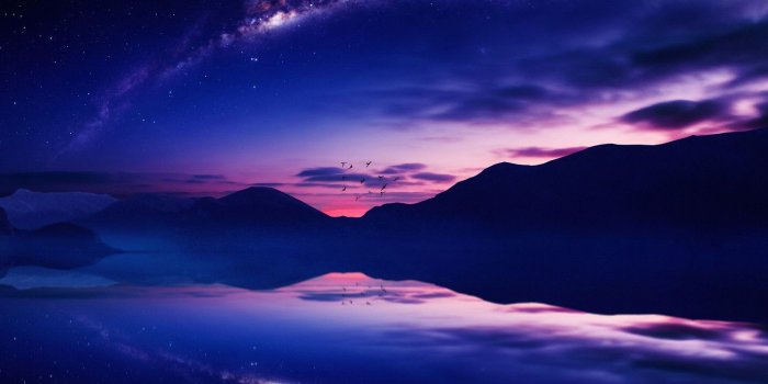 1422x800 Twilight Milky Way Canvas Free HTC DROID DNA Wallpaper download