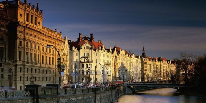 1920x1080 Download wallpaper 1920x1080 prague, city, street, building hd